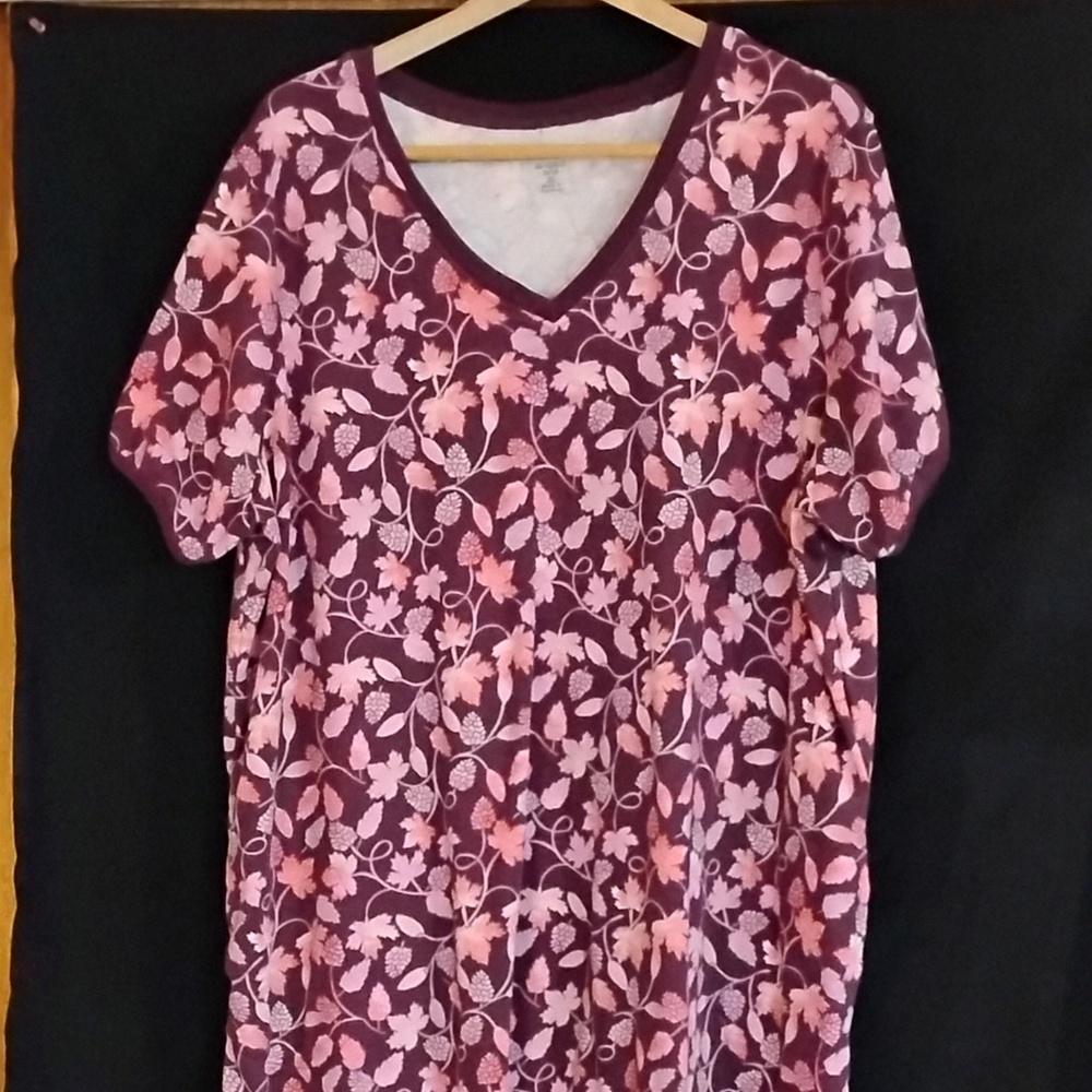 Dreams and Co nightgown Red/Pink 2XL